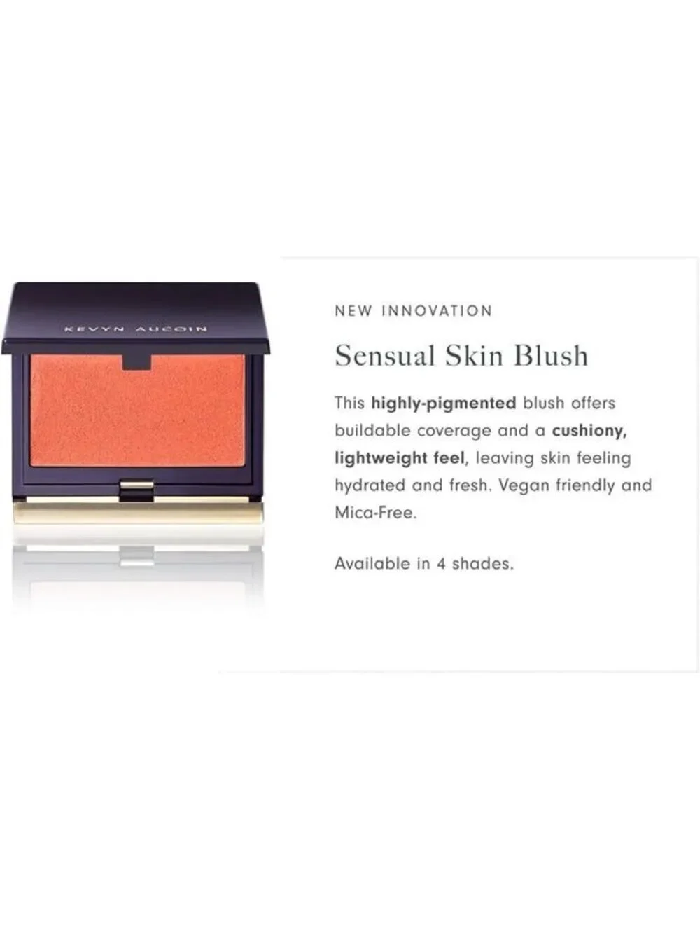 Kevyn Aucoin • Sensual Skin Blush • Innocence (Warm Apricot) Brand New in Box